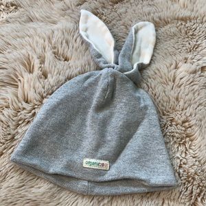 Organic Zoo baby bunny ear hat
